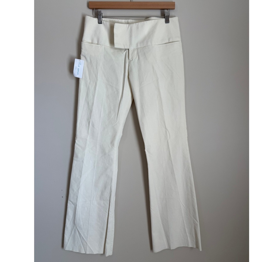Alvin Valley Black Classic Wide Waistband Pants Size 40 US 8 Corduroy Flare y2k